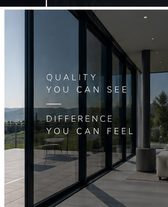 Window film installation on modern glass windows by Window Tinting UK