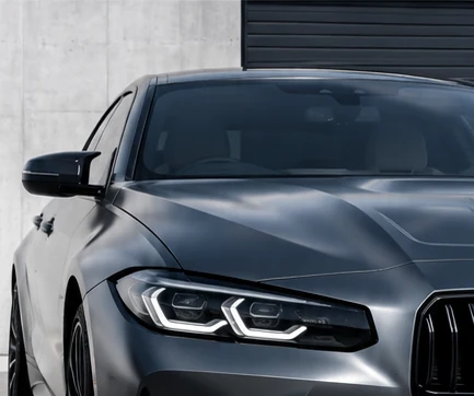 Car with tinted windows