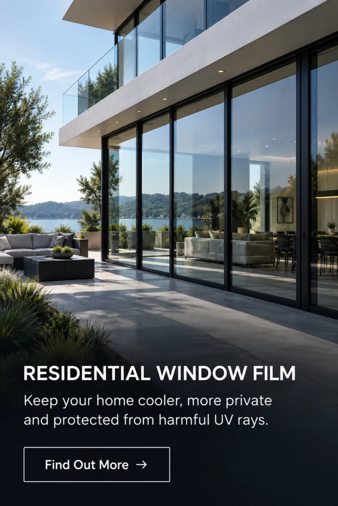 Illustration of residential window film